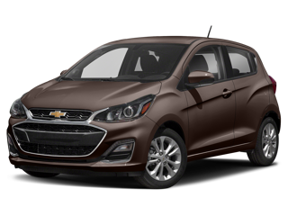 passion fruit chevy spark front left angle view
