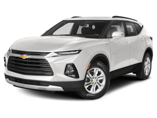 white chevrolet blazer front left angle view