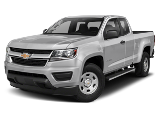 silver chevrolet colorado truck front angle left view
