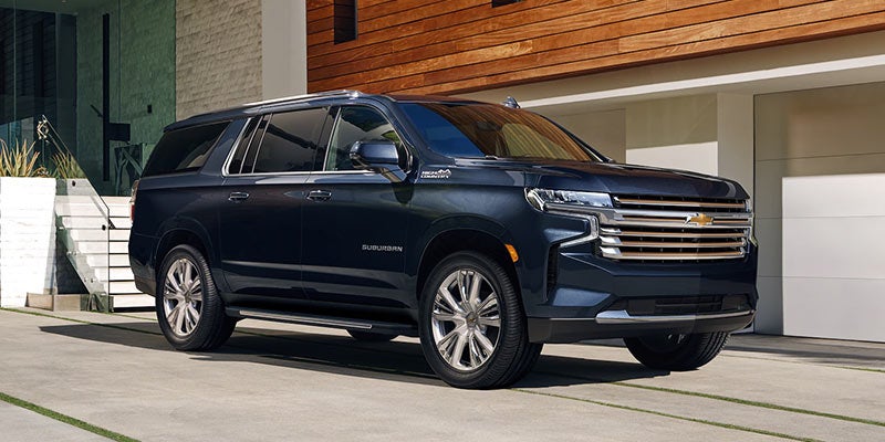 dark blue 2021 chevrolet suburban