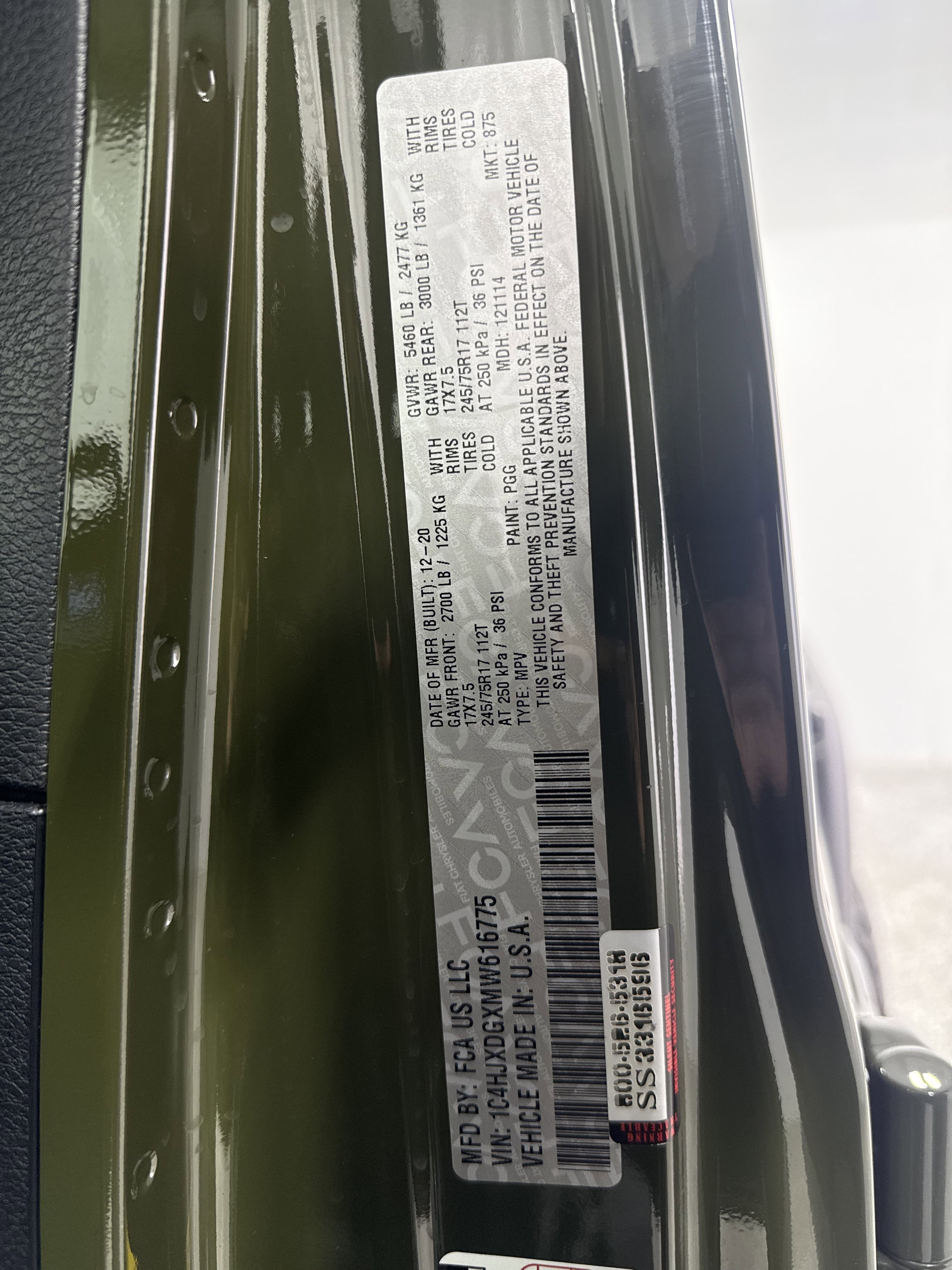 2021 Jeep Wrangler Unlimited Sport S