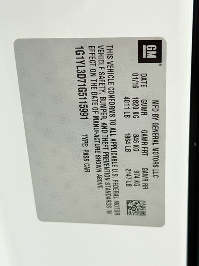 2016 Chevrolet Corvette Stingray Z51 3LT