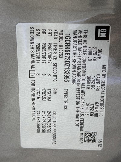 2013 Chevrolet Silverado 1500 LT