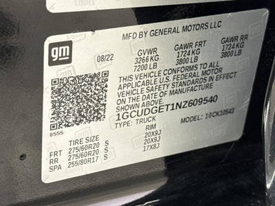 2022 Chevrolet Silverado 1500 LTZ