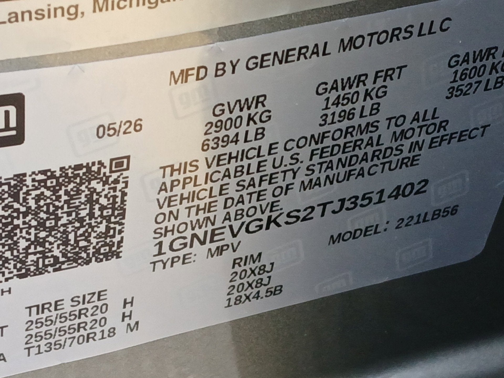 2026 Chevrolet Traverse LT
