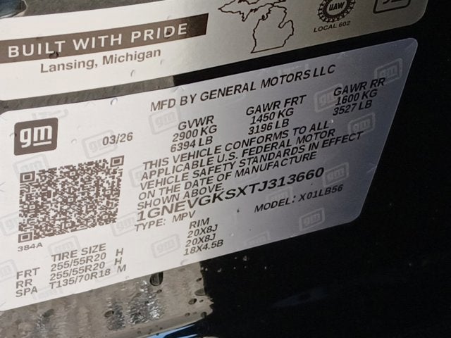 2026 Chevrolet Traverse LT