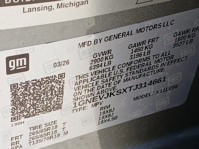 2026 Chevrolet Traverse Z71