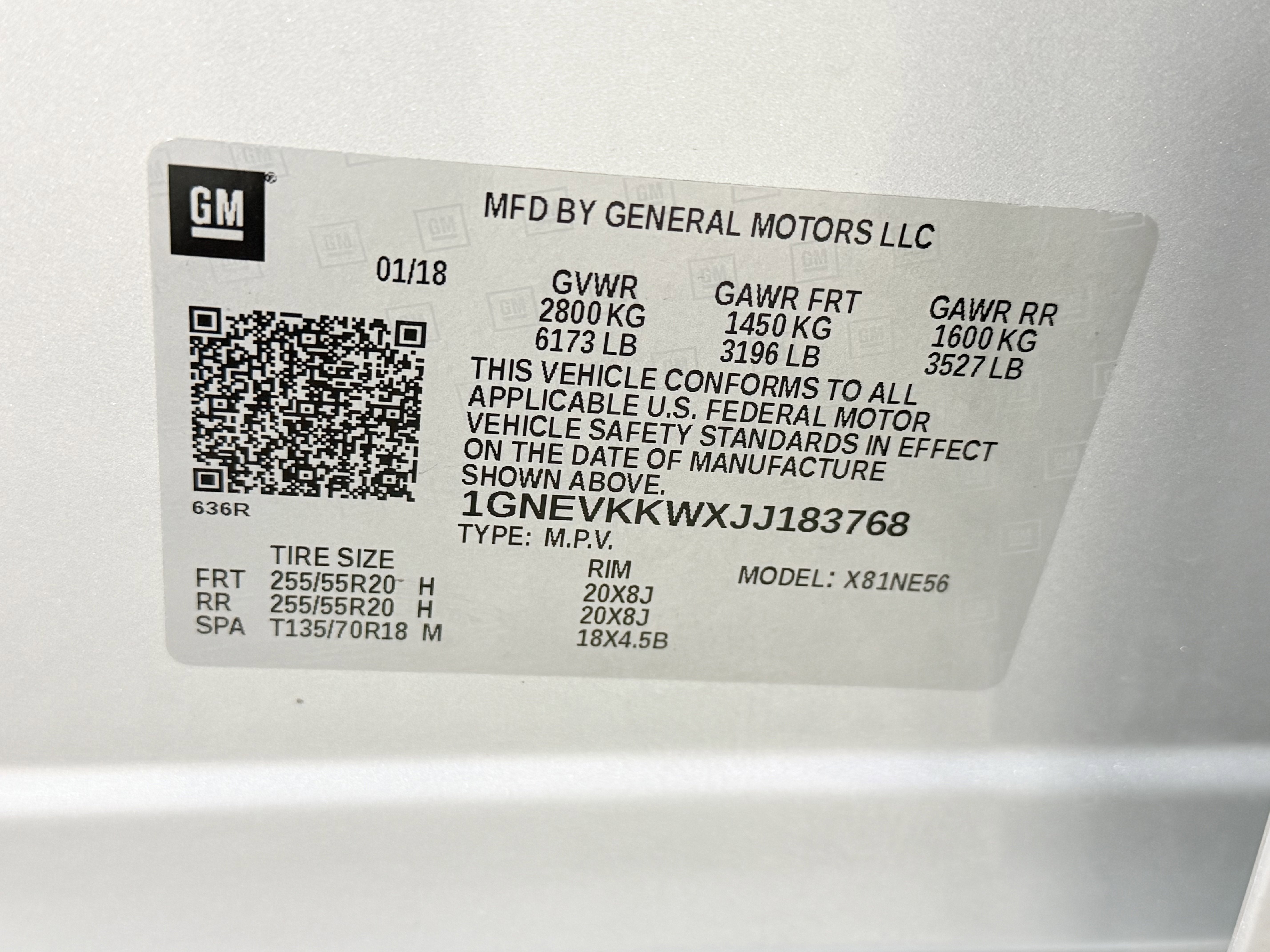 2018 Chevrolet Traverse High Country