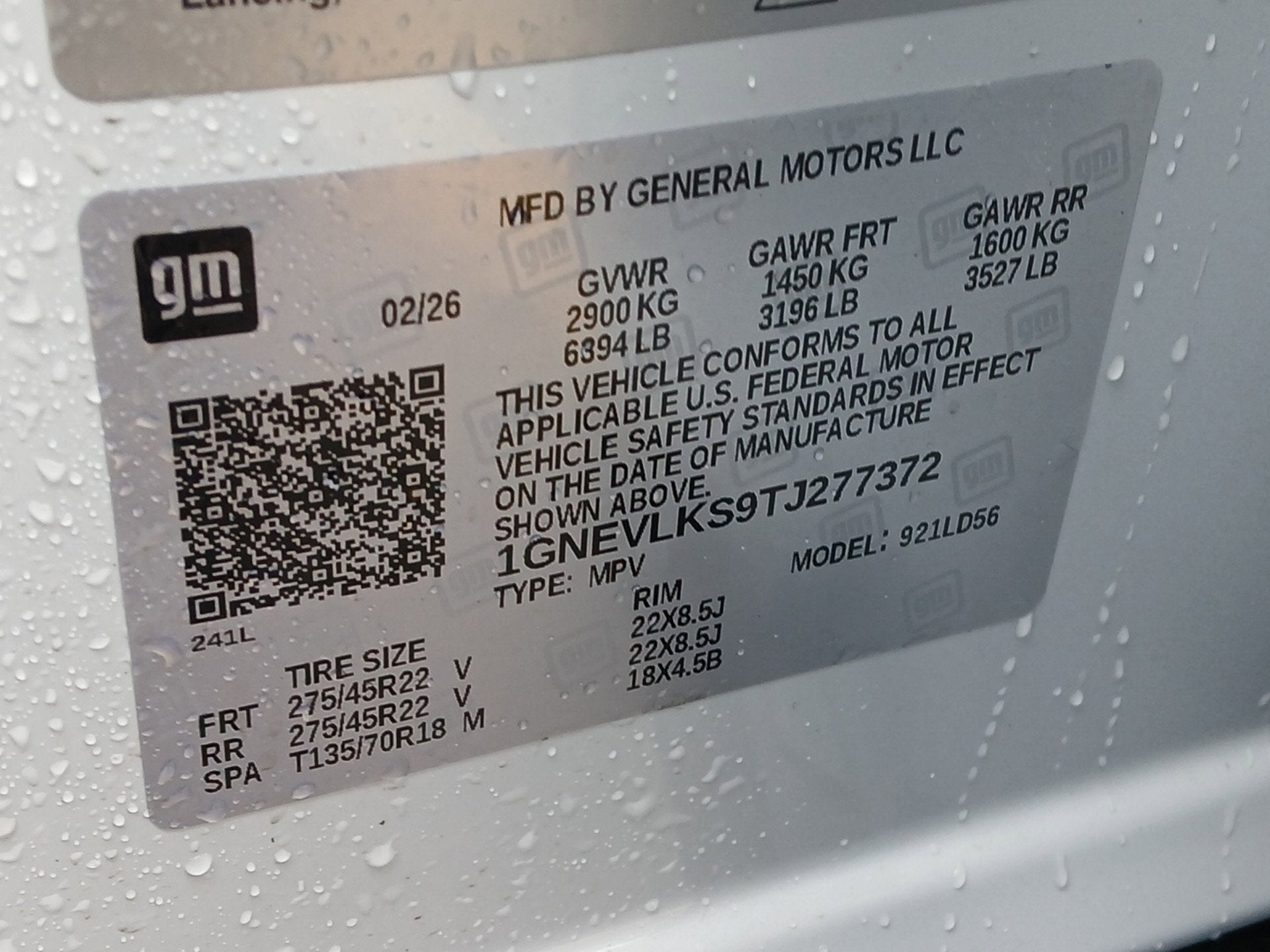 2026 Chevrolet Traverse RS