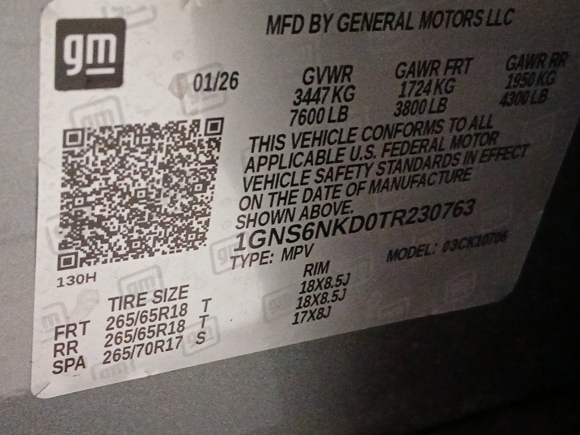 2026 Chevrolet Tahoe LT