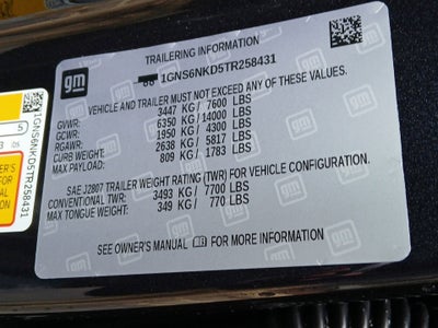 2026 Chevrolet Tahoe LT