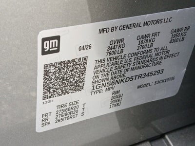 2026 Chevrolet Tahoe LT
