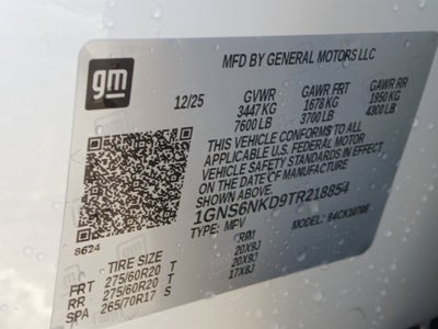 2026 Chevrolet Tahoe LT