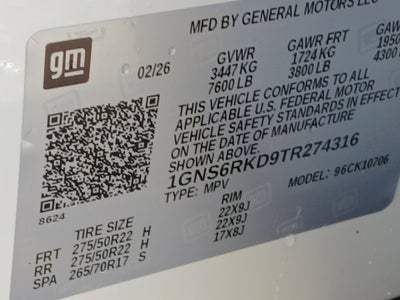 2026 Chevrolet Tahoe RST