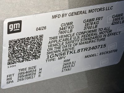 2026 Chevrolet Tahoe High Country