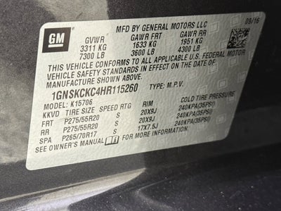 2017 Chevrolet Tahoe Premier