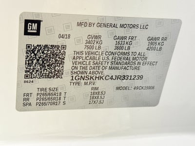 2018 Chevrolet Suburban LT