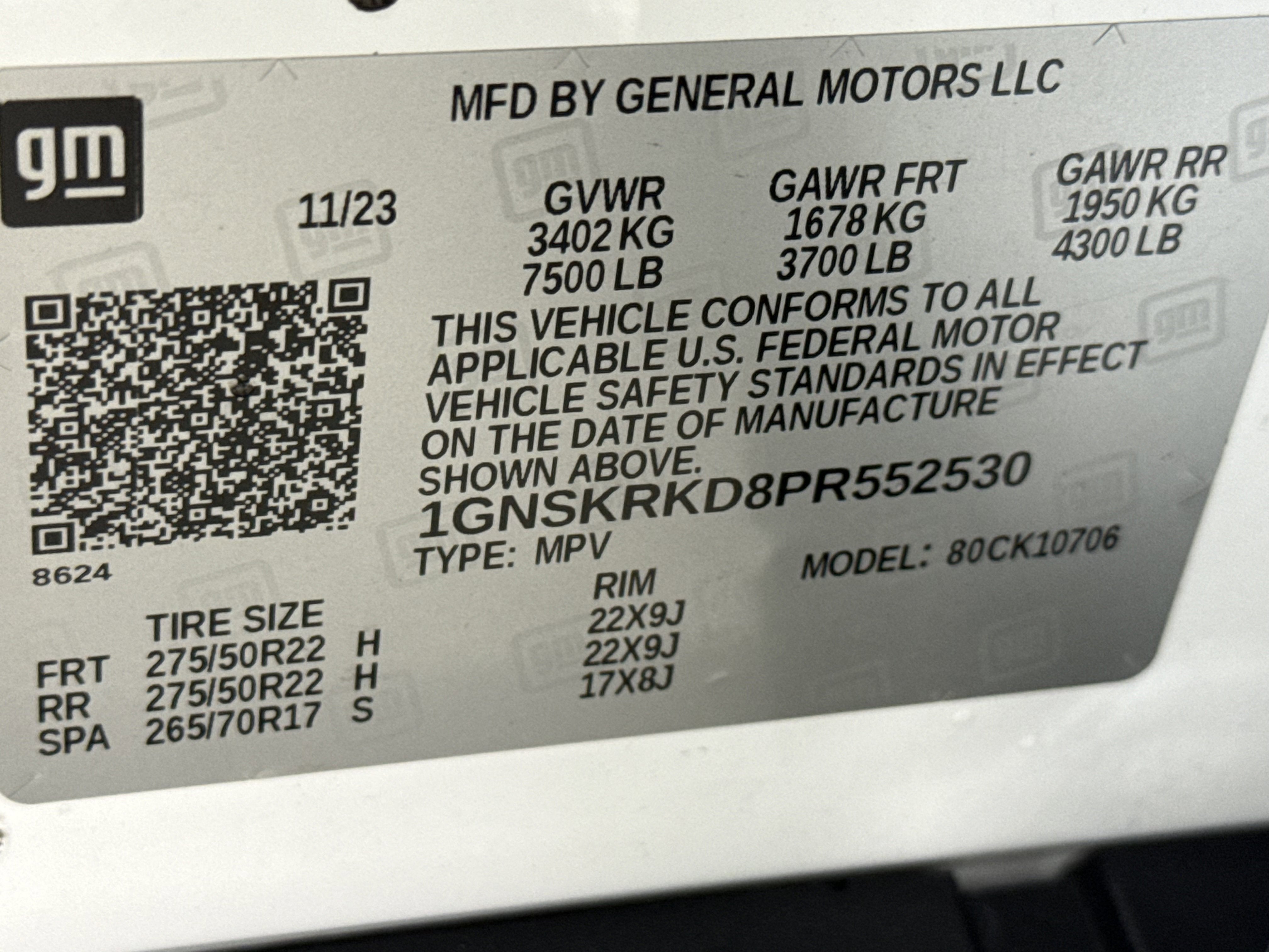 2023 Chevrolet Tahoe RST