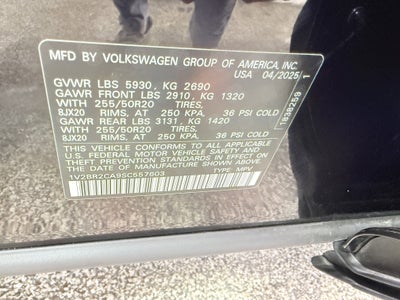 2025 Volkswagen Atlas 2.0T SEL