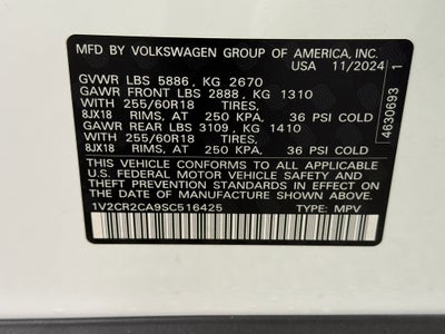 2025 Volkswagen Atlas 2.0T Peak Edition