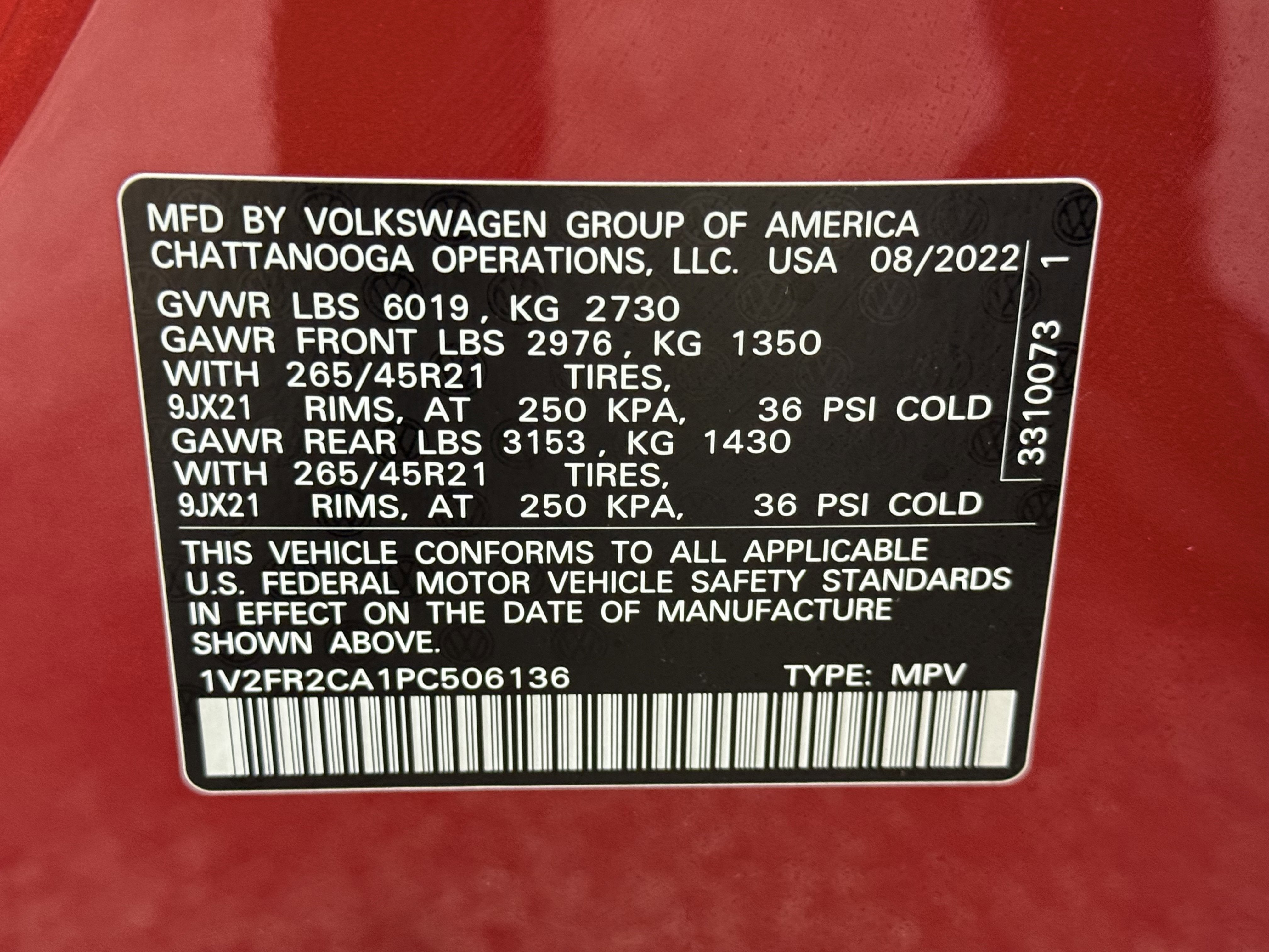 2023 Volkswagen Atlas 3.6L V6 SEL Premium R-Line