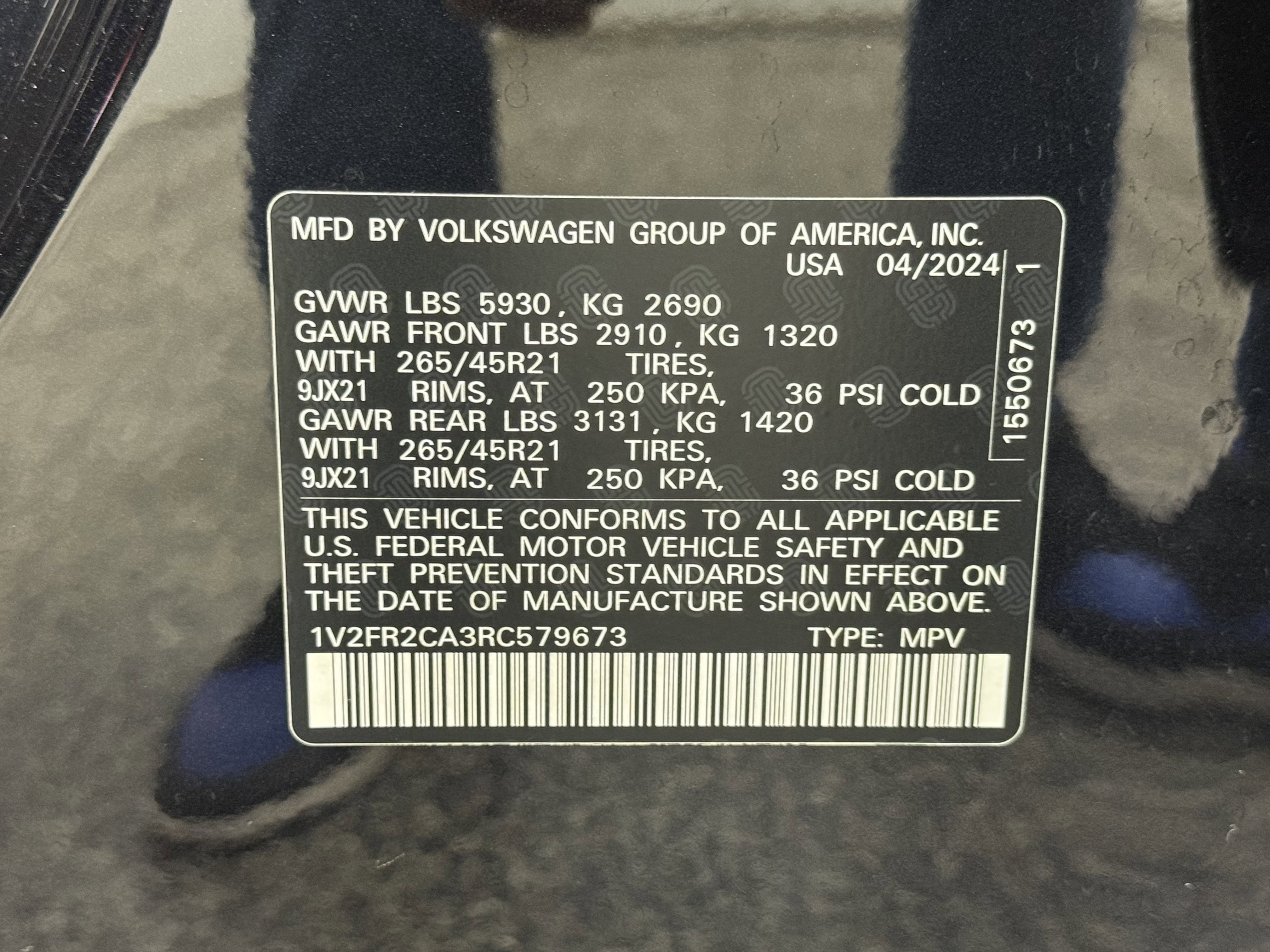 2024 Volkswagen Atlas 2.0T SEL Premium R-Line