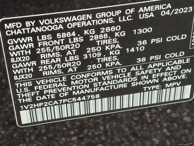 2023 Volkswagen Atlas 2.0T SE w/Technology