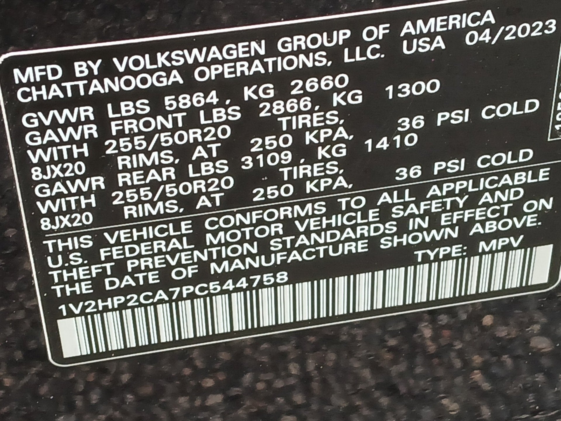 2023 Volkswagen Atlas 2.0T SE w/Technology