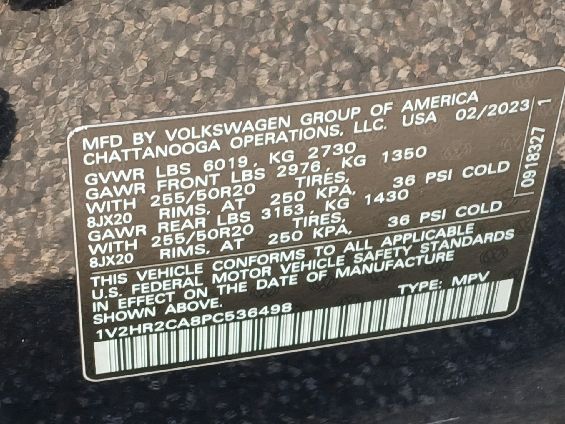 2023 Volkswagen Atlas 3.6L V6 SE w/Technology