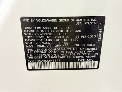 2025 Volkswagen Atlas 2.0T SE w/Technology