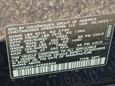 2023 Volkswagen Atlas 3.6L V6 SE w/Technology