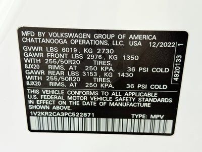 2023 Volkswagen Atlas 3.6L V6 SE w/Technology