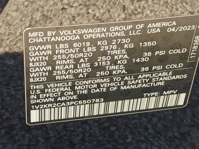 2023 Volkswagen Atlas 3.6L V6 SE w/Technology