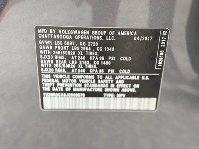2018 Volkswagen Atlas 3.6L V6 SEL Premium