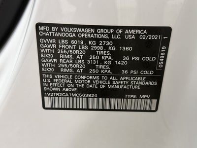 2021 Volkswagen Atlas 3.6L V6 SEL Premium