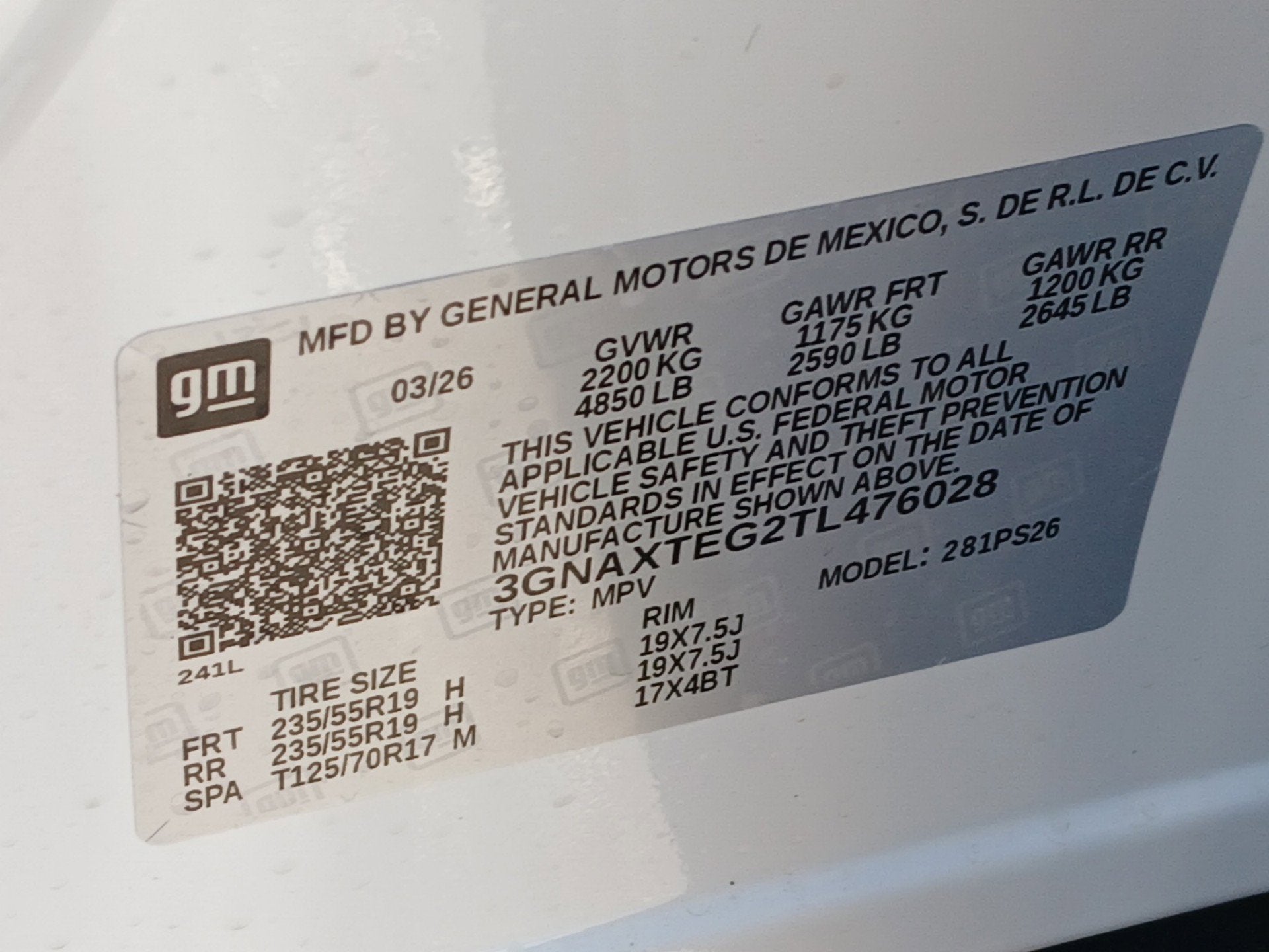 2026 Chevrolet Equinox RS