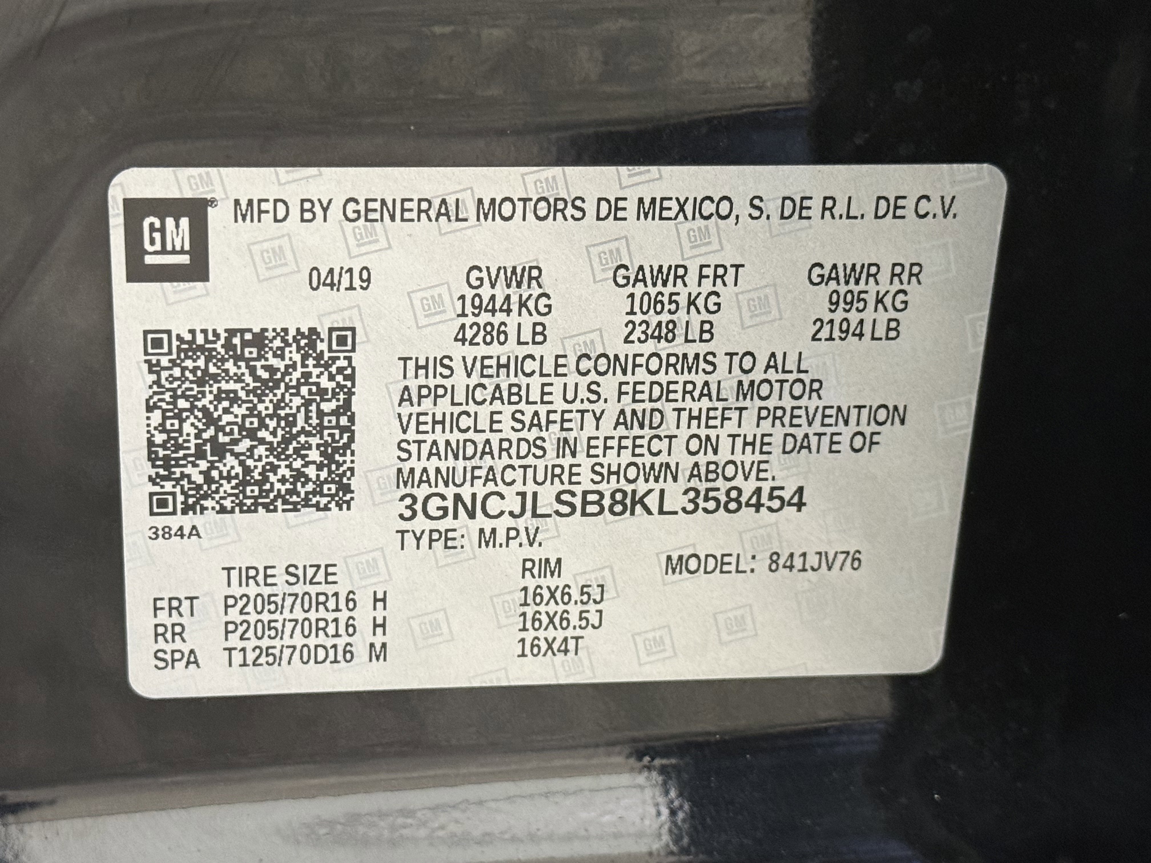 2019 Chevrolet Trax LT