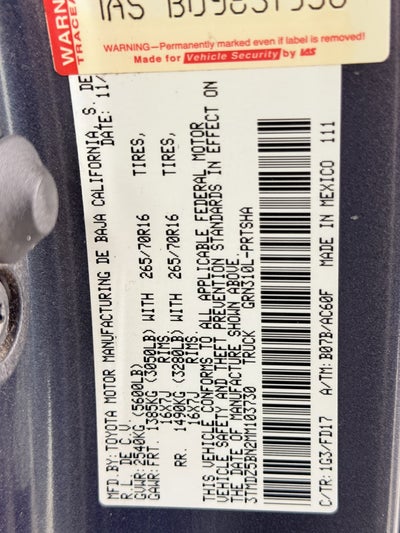 2021 Toyota Tacoma 4WD SR5