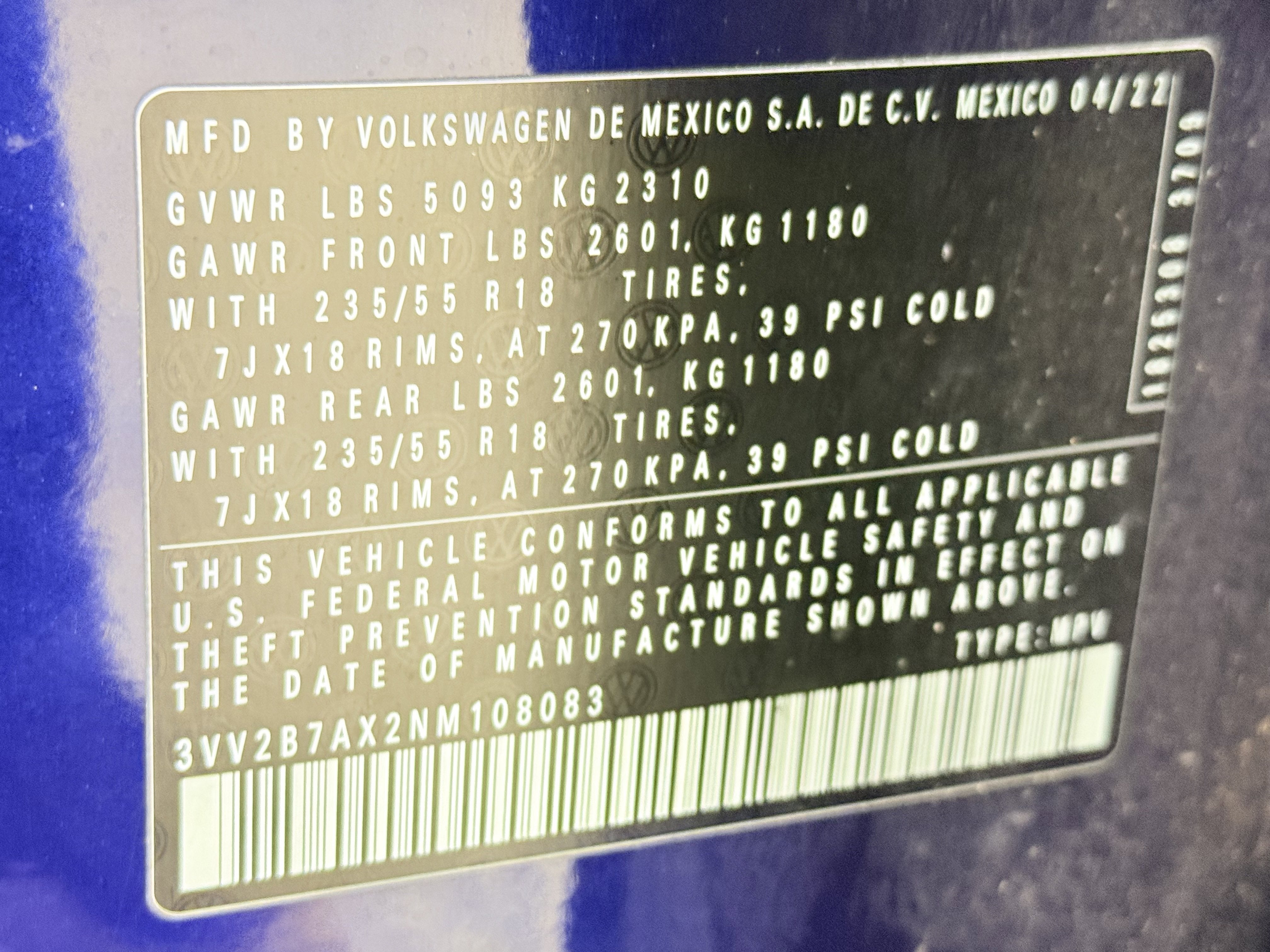 2022 Volkswagen Tiguan SE