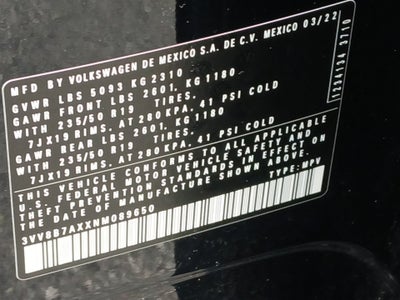 2022 Volkswagen Tiguan 2.0T SE R-Line Black