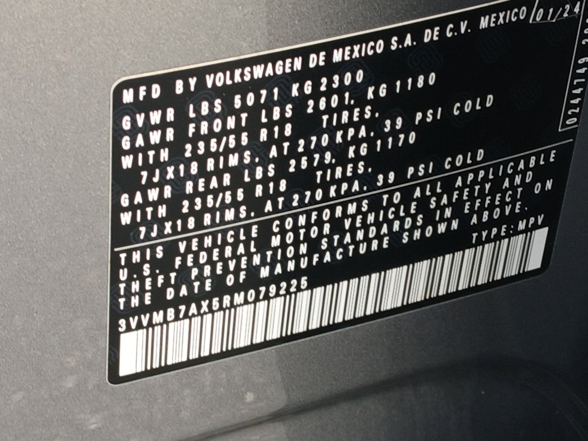 2024 Volkswagen Tiguan 2.0T SE