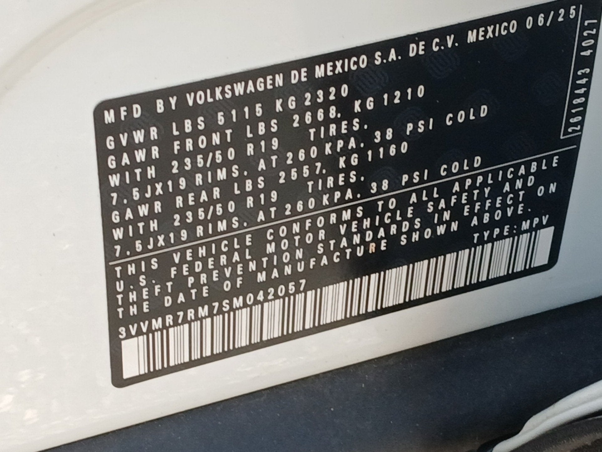 2025 Volkswagen Tiguan SE
