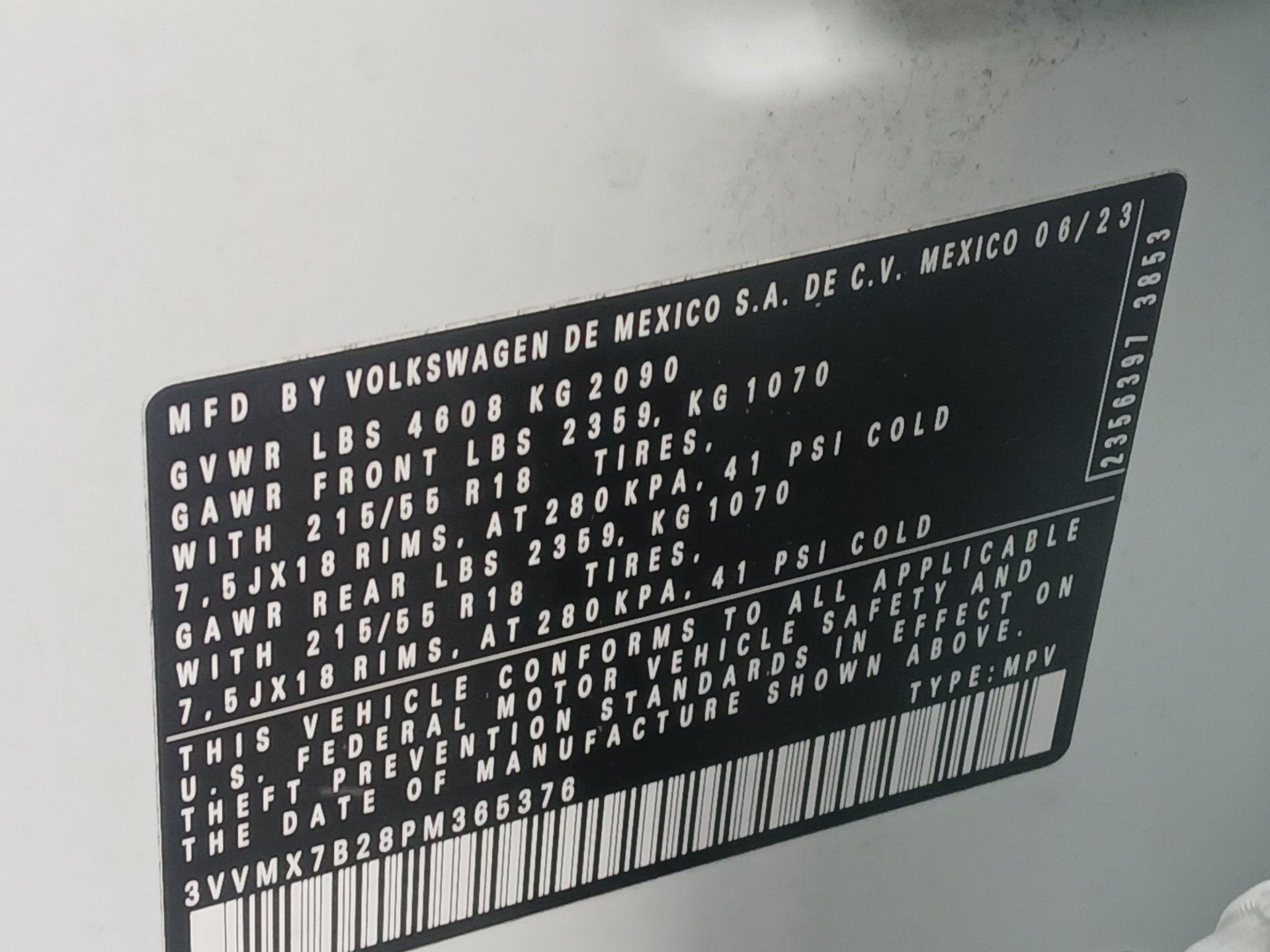 2023 Volkswagen Taos 1.5T S