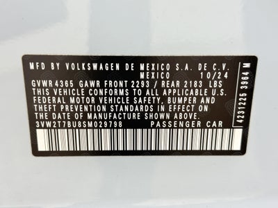 2025 Volkswagen Jetta GLI Autobahn