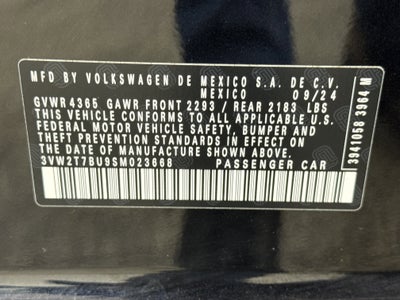 2025 Volkswagen Jetta GLI Autobahn