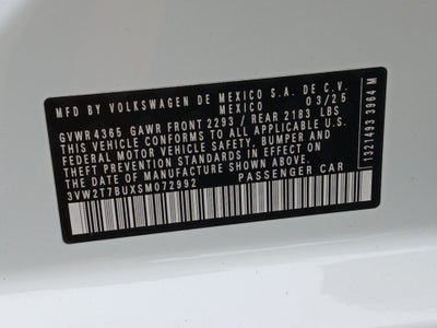 2025 Volkswagen Jetta GLI Autobahn