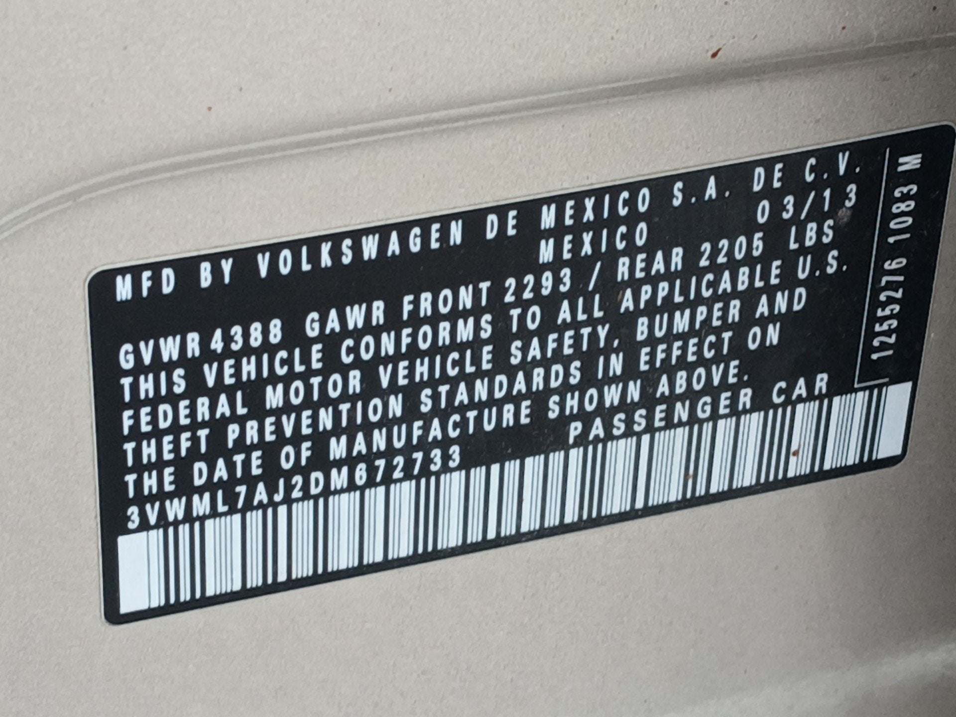 2013 Volkswagen Jetta SportWagen 2.0L TDI