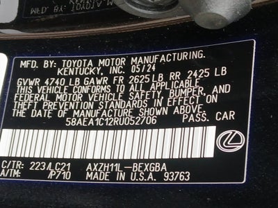 2024 Lexus ES 300h Luxury