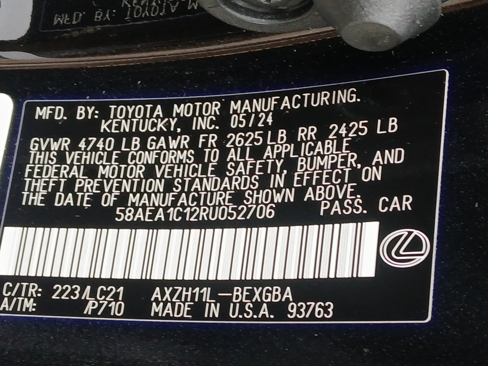 2024 Lexus ES 300h Luxury