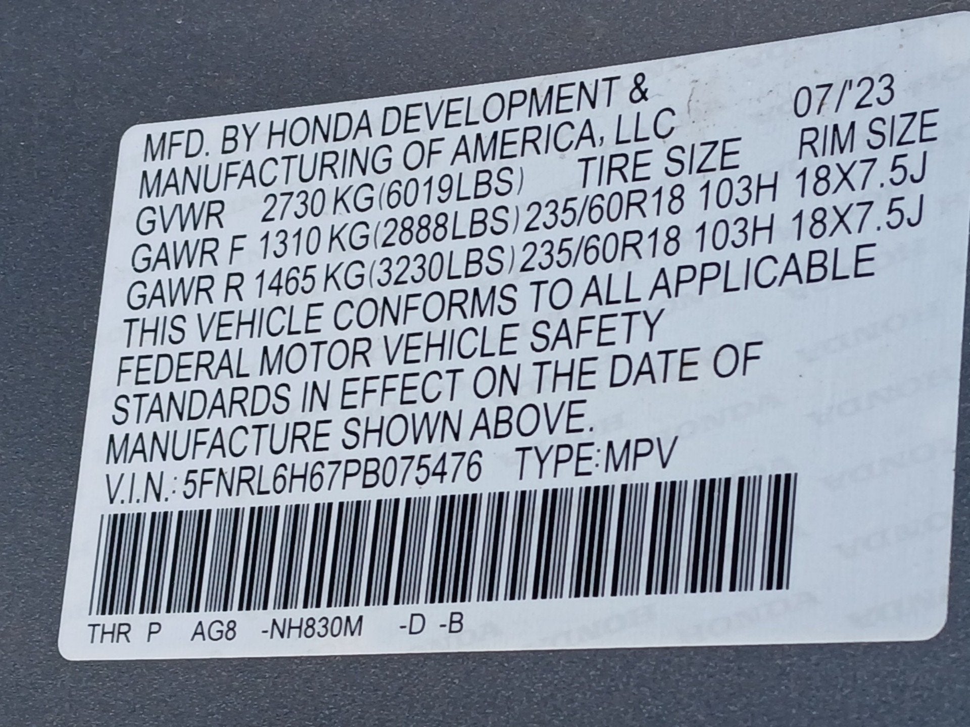 2023 Honda Odyssey EX-L